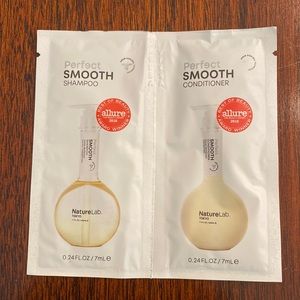 Nature Lab Perfect Smooth Shampoo Conditioner Travel Sample Size Unopened